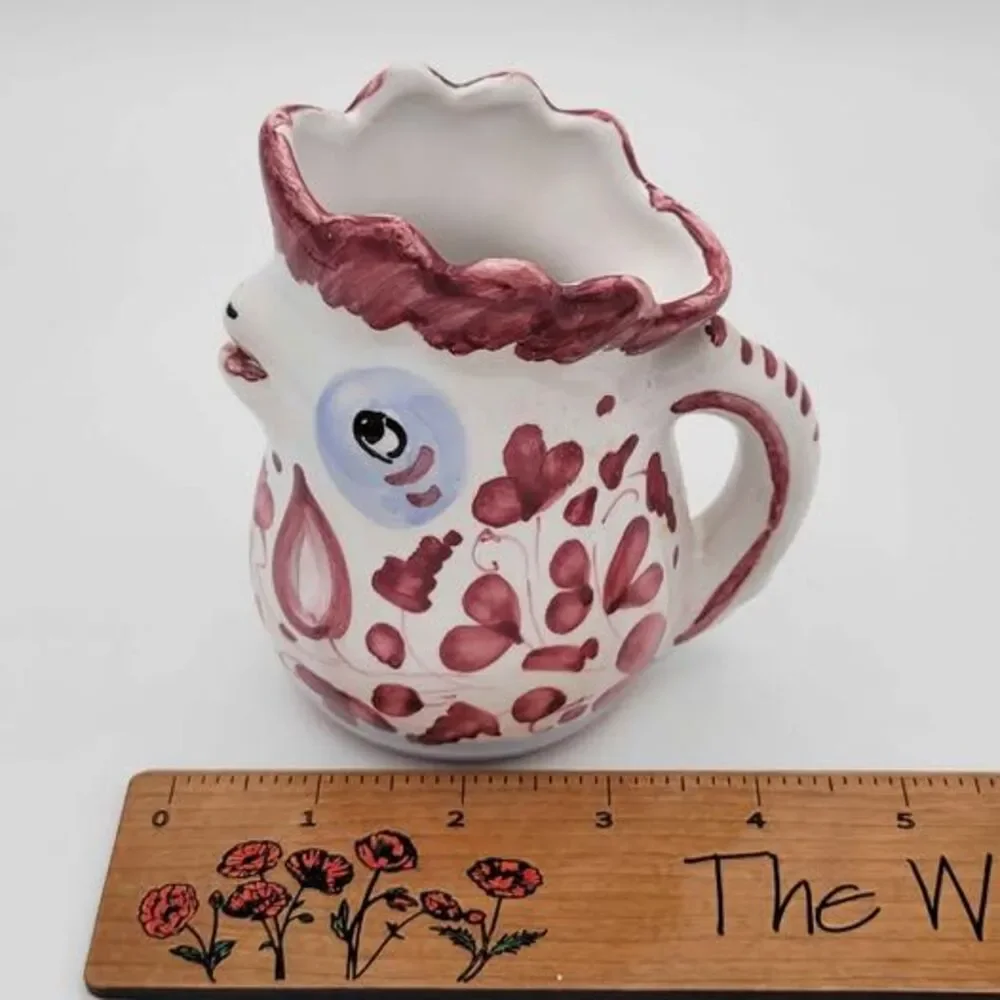 Italian Pottery Chicken Creamer